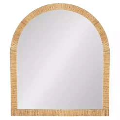 Natural Rattan Arch Wall Mirror