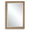 Natural Rattan Beveled Wall Mirror