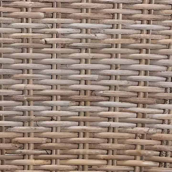 Natural Rattan Cutout Back Dining Chair