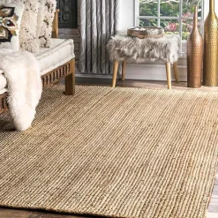 Natural Reno Woven Area Rug, 8x10