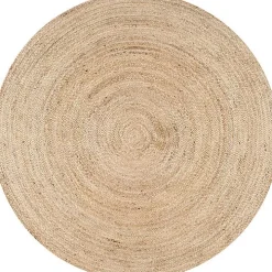 Natural Reno Woven Round Area Rug, 6 ft.