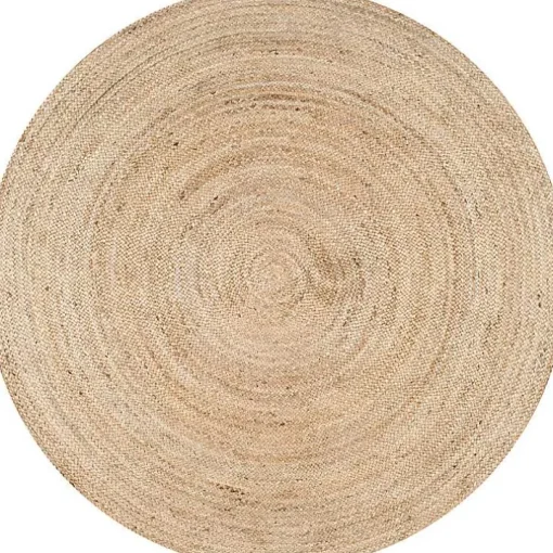 Natural Reno Woven Round Area Rug, 6 ft.