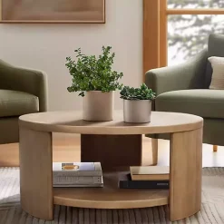 Natural Skye Round Coffee Table