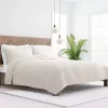 Natural Stitched Stripes 2-pc. Twin Quilt Set