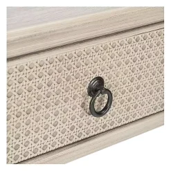 Natural Textured 2-Drawer Console Table