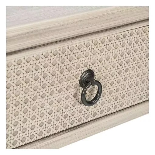 Natural Textured 2-Drawer Console Table
