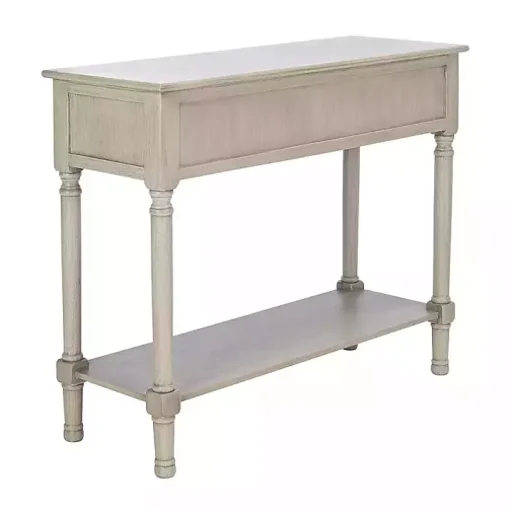 Natural Textured 2-Drawer Console Table