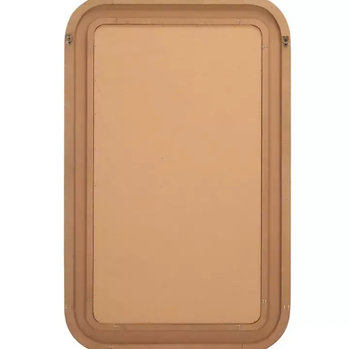 Natural Wood and Rattan Alessa Wall Mirror