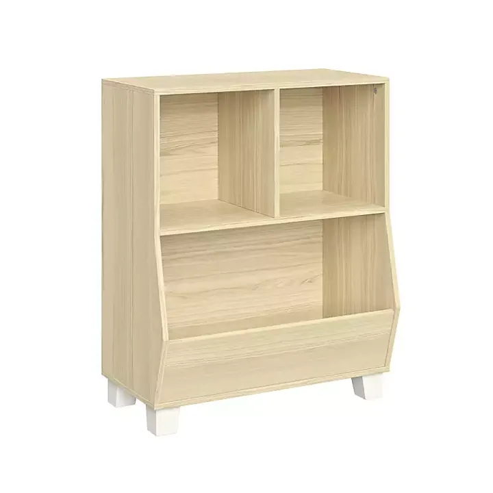Natural Wood Cubby Cabinet