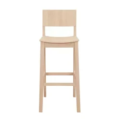Natural Wood Devin Bar Stools, Set of 2