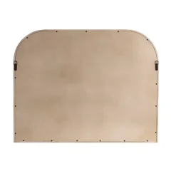 Natural Wood Frame Arch Wall Mirror