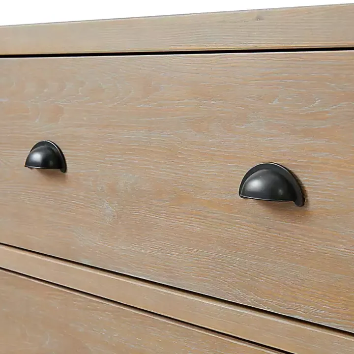 Natural Wood Grain 6-Drawer Dresser