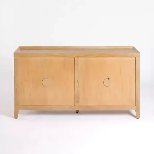 Natural Wood Hughes Sliding Door Cabinet