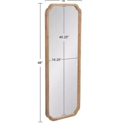 Natural Wood Marston Wall Mirror