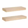 Natural Wood 2-pc. Floating Shelves, 24 in.