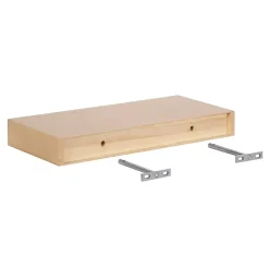 Natural Wood 2-pc. Floating Shelves, 18 in.