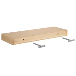 Natural Wood 2-pc. Floating Shelves, 24 in.