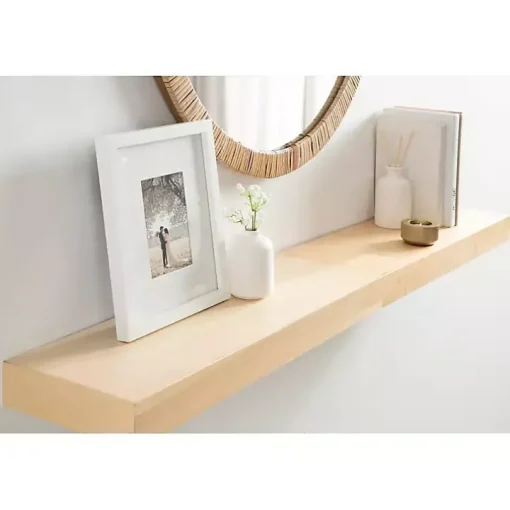 Natural Wood 2-pc. Floating Shelves, 24 in.