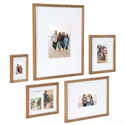 Natural Wood 5-pc. Gallery Wall Picture Frame Set