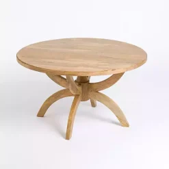 Natural Wood Round Dori Coffee Table