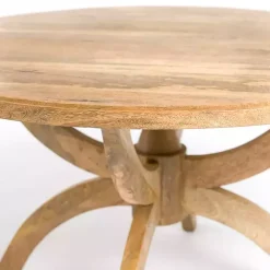 Natural Wood Round Dori Coffee Table