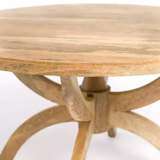 Natural Wood Round Dori Coffee Table