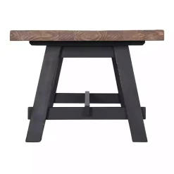 Natural Wood Sawhorse Coffee Table, 42x24 in.