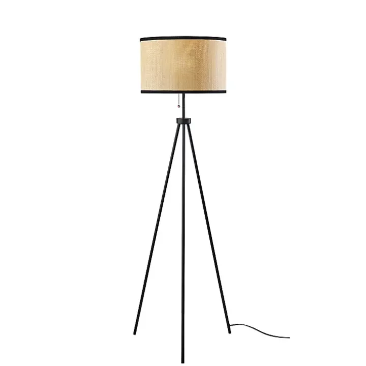 Natural Woven Shade Rowan Floor Lamp