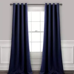 Navy Blackout Curtain Panel Set, 108 in.