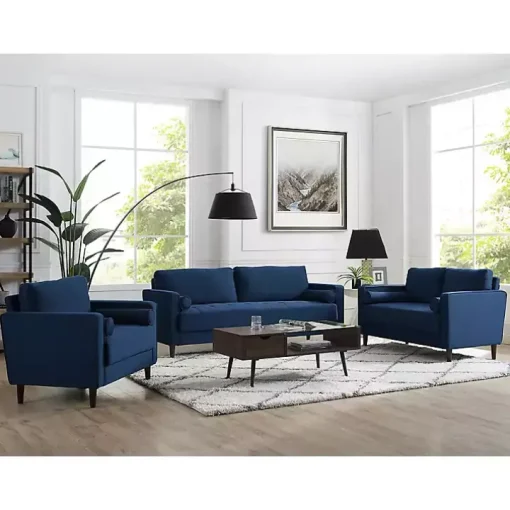 Navy Blue Chelsea Modern Sofa
