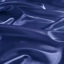 Navy Blue Satin 6-pc. California King Sheet Set