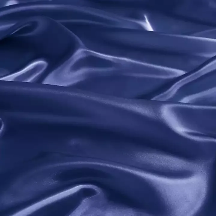 Navy Blue Satin 6-pc. California King Sheet Set