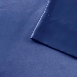 Navy Blue Satin 6-pc. Full Sheet Set