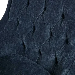 Navy Button Tufted Accent Chair
