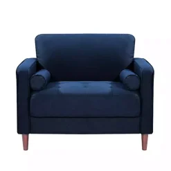 Navy Chelsea Modern Accent Chair