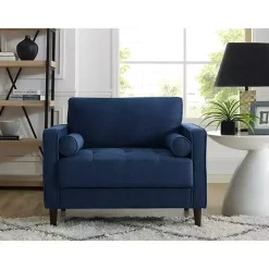 Navy Chelsea Modern Accent Chair