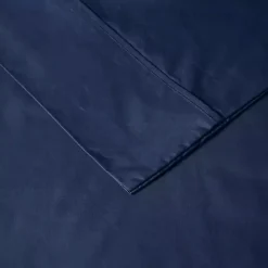 Navy Peached Percale 4-pc. King Sheet Set