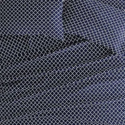Navy Quatrefoil 4-pc. Full Sheet Set