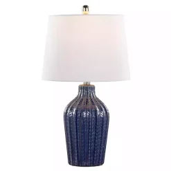 Navy Rockwell Table Lamps, Set of 2