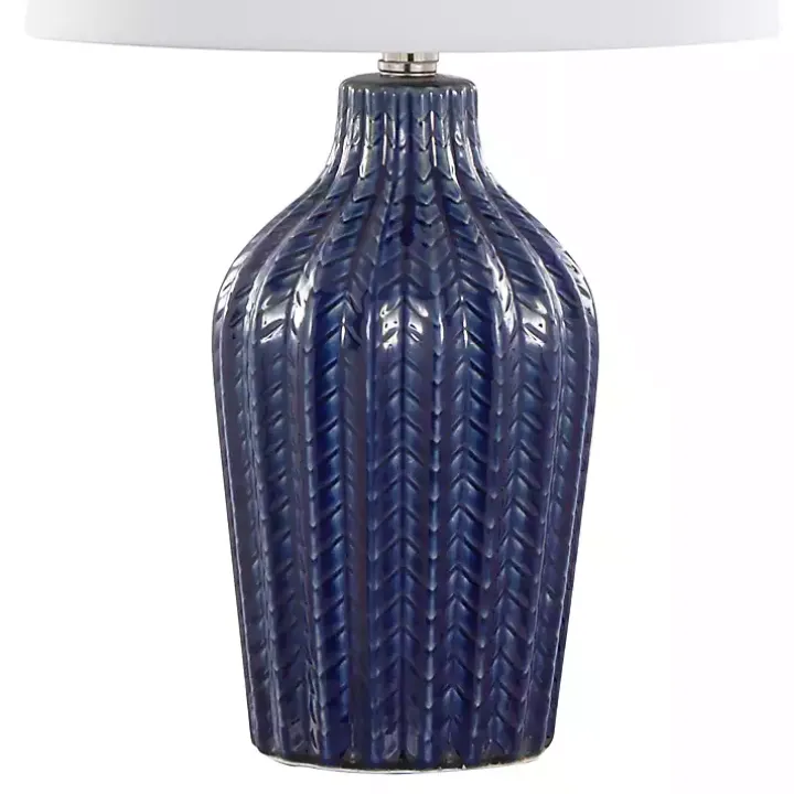 Navy Rockwell Table Lamps, Set of 2