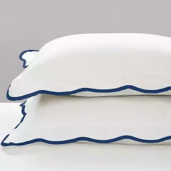 Navy Scalloped Edge 3-pc. Full/Queen Comforter Set