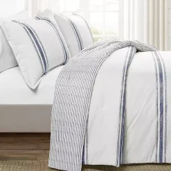 Navy Stripe 3-pc. Full/Queen Comforter Set