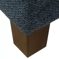 Navy Tufted Upholstered Storage Ottoman