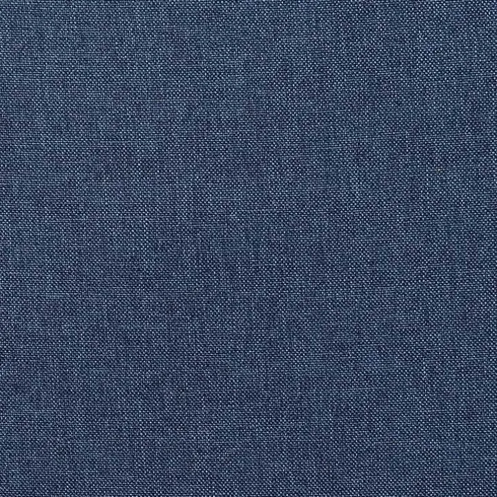 Navy Upholstered Round Shoe Storage Ottoman