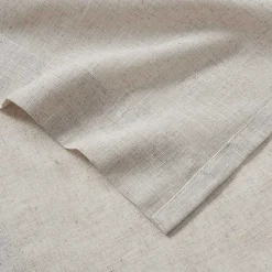 Neutral Linen Blend Curtain Panel Set, 84 in