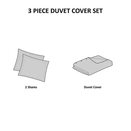 Neutral Oversized 3-pc. Queen Duvet Cover Set