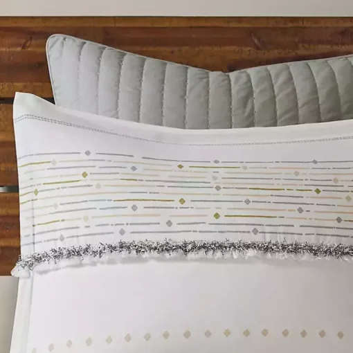 Neutral Stripe King 3-pc. Comforter Set