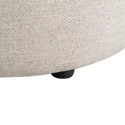 Neutral Upholstered Nesting Ottomans, Set of 2