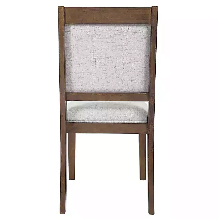 Neutral Upholstered Wood Frame Chairs, Set of 2
