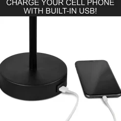 New Orleans Saints Charging Table Lamp